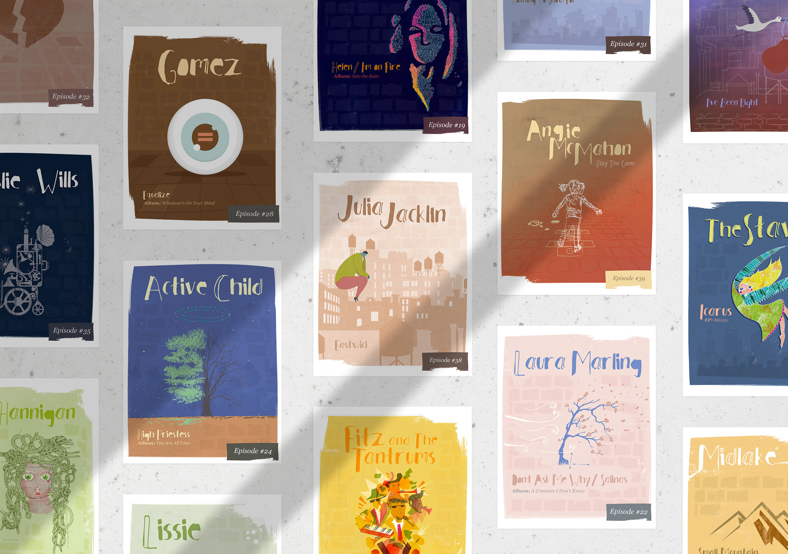 Every Sideshow Alley episode features custom artwork