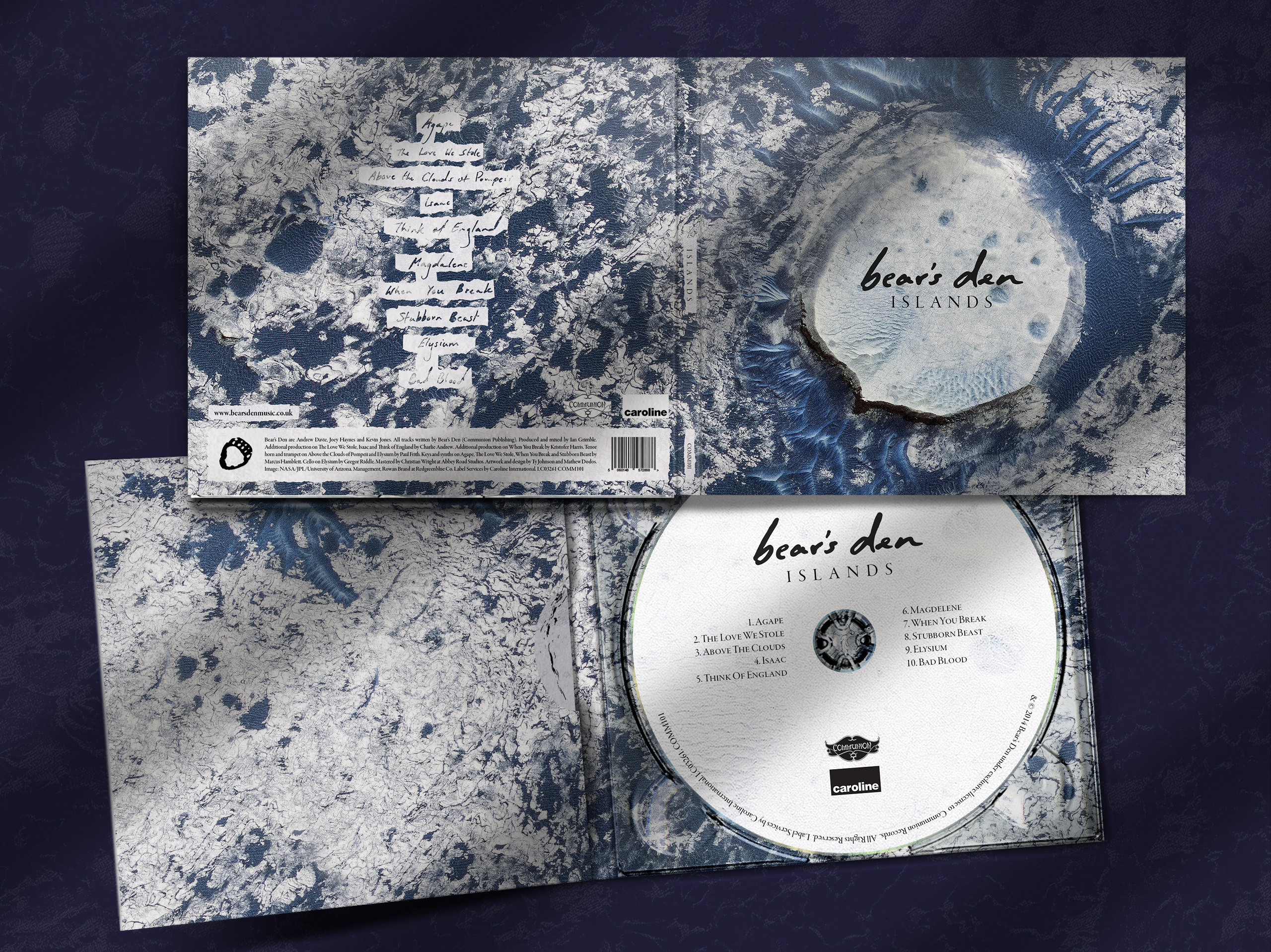 Bear's Den CD Islands artwork by Ty Johnson