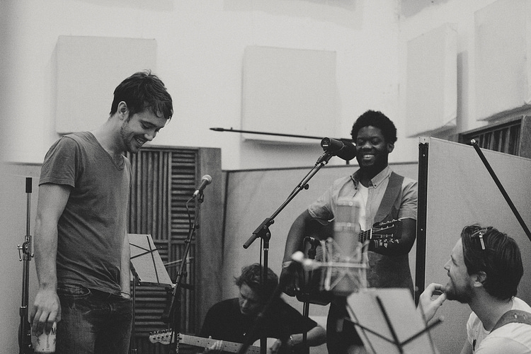 Ben Lovely, Ben Howard, Michael Kiwanuka and Joey Haynes on the Austin to Boston tour