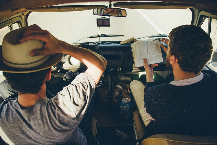 Gill Landry and Andrew Davie on the Austin to Boston tour