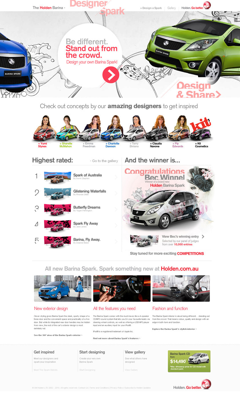 Designer Spark Homepage