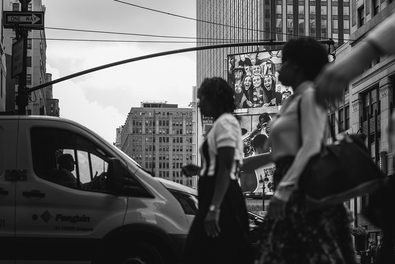 Nike USAB Basketball campaign featured on the 34th street interactive billboard