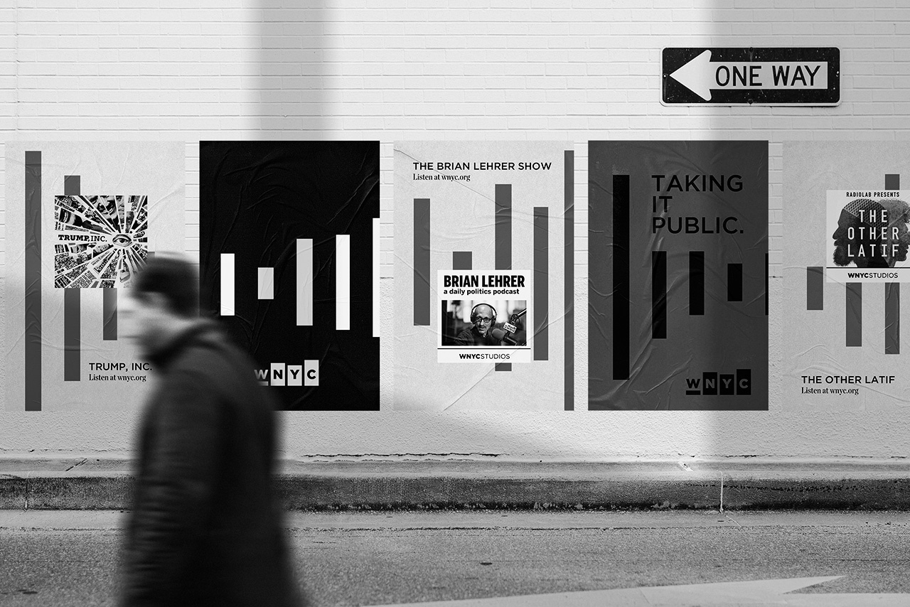WNYC Taking It Public street poster campaign